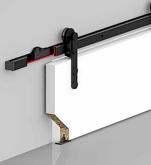 BARNDOOR 8821 - SÜRME KAPI [ÖZEL ÜRETİM] - SETBOX 1700 MM - SİYAH