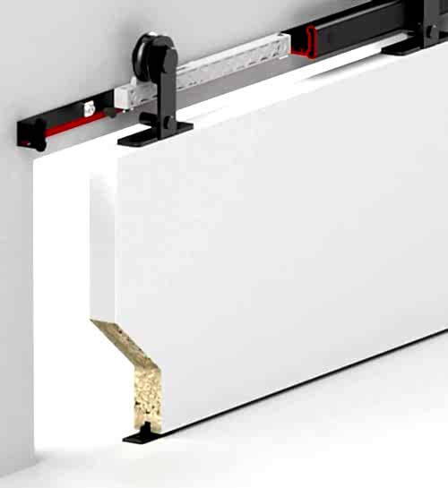 BARNDOOR 8830 - SÜRME KAPI SİSTEMİ - SETBOX 1700 MM - SİYAH
