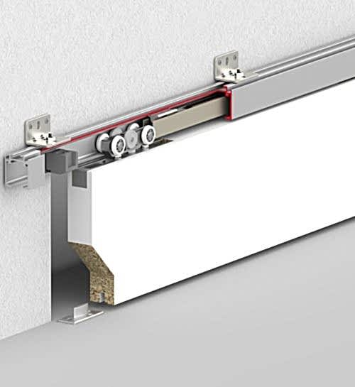 DOORSLIDE 9017 - 60 KG YAVAŞLATICILI SÜRME KAPI SİSTEMİ - MİN.610 MM