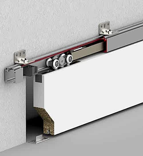 DOORSLIDE 9025 - 40 KG YAVAŞLATICILI SÜRME KAPI SİSTEMİ - MİN.450 MM