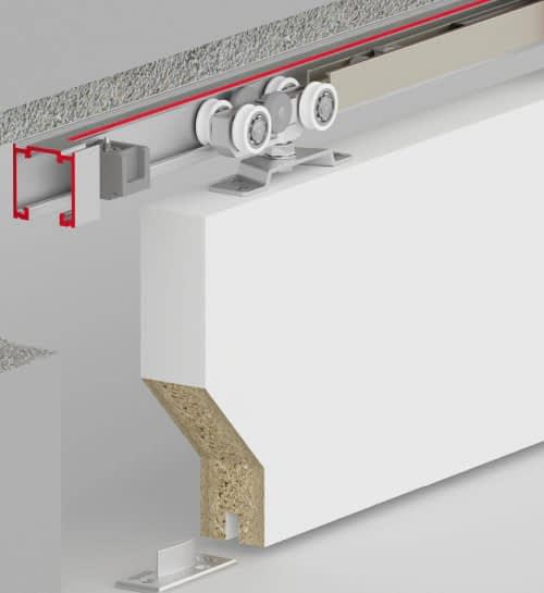 DOORSLIDE 9080 - 120 KG ÇİFT YÖNE SFT SÜRME KAPI SİSTEMİ