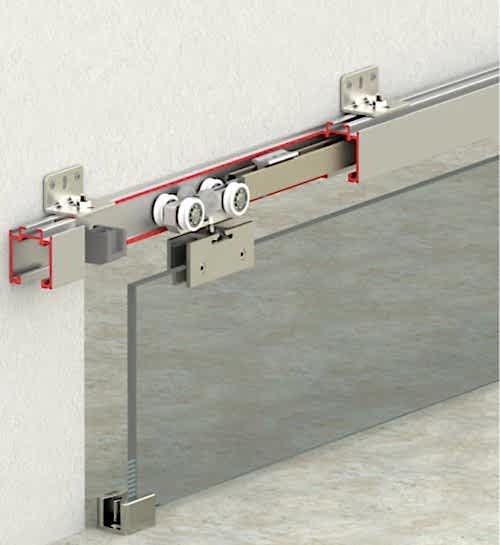 120 KG ÇİFT YÖNE SFT SÜRME CAM KAPI SİSTEMİ