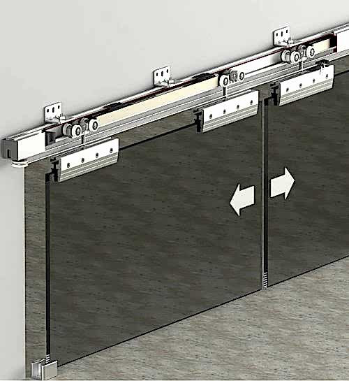 DOORSYNC 9981 - 120 KG HALATLI SÜRME CAM KAPI SİSTEMİ