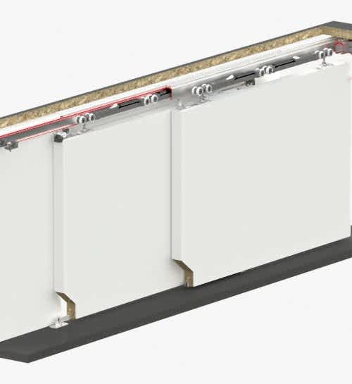 MULTIDOOR 262 - 80 KG SFT HALATLI TELESKOPİK SÜRME SİSTEMİ 2+1 KAPI