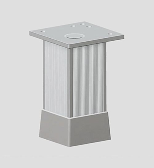 M44 0132 001 - ALÜMİNYUM BAZA AYAK W40 - 6 CM