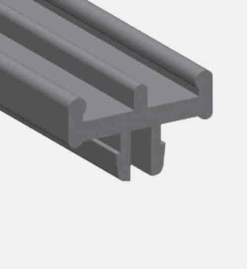M51 0001 000 - PVC RAY PROFİLİ GRİ - 8*16 MM - 3 MT