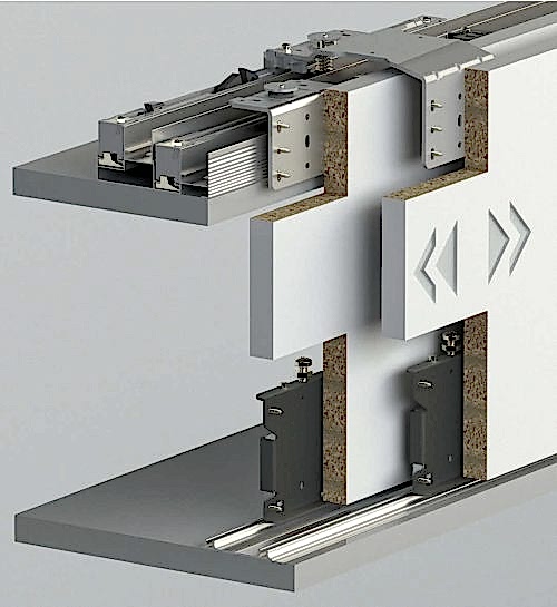 TOPSLIDE SRG 160 - 80 KG SÜRME GARDROP SİSTEMİ 2 KAPAK SET