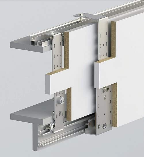 TOPSLIDE 8010 - 60 KG SÜRME GARDROP SİSTEMİ - İÇ KAPAK
