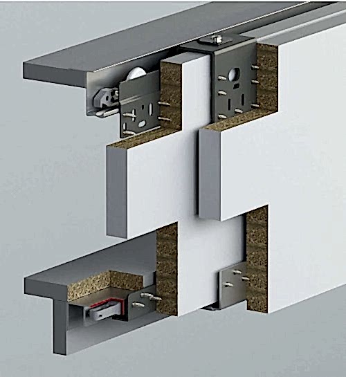 TOPSLIDE 8030 - 60 KG SÜRME GARDROP SİSTEMİ - İÇ KAPAK
