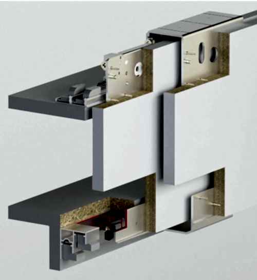 TOPSLIDE 8040 - 70 KG SÜRME GARDROP SİSTEMİ - İÇ KAPAK