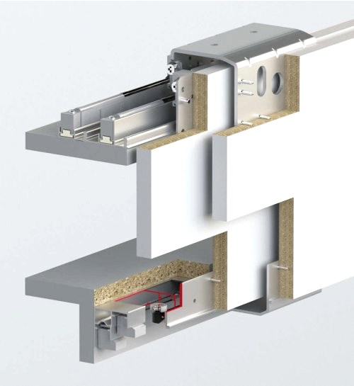 TOPSLIDE 8080 - 100 KG SÜRME GARDROP SİSTEMİ - İÇ KAPAK
