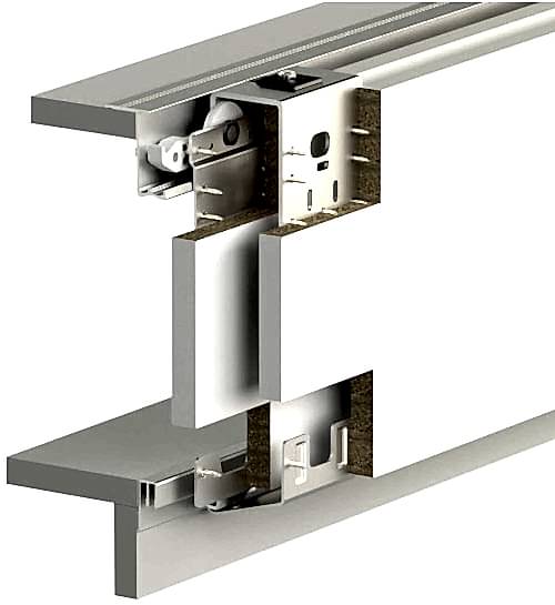 TOPSLIDE 8400 - 60 KG SÜRME GARDROP SİSTEMİ - İÇ KAPAK