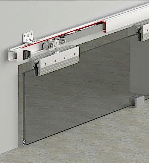 GLASSDOOR 9035 - 60 KG ÇİFT YÖNE SFT SÜRME CAM KAPI SİSTEMİ