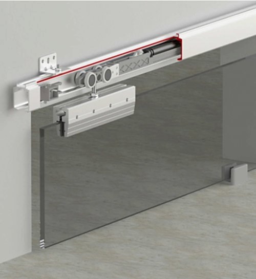 GLASSDOOR 9900 - 120 KG TEK YÖNE SFT SÜRME CAM KAPI SİSTEMİ