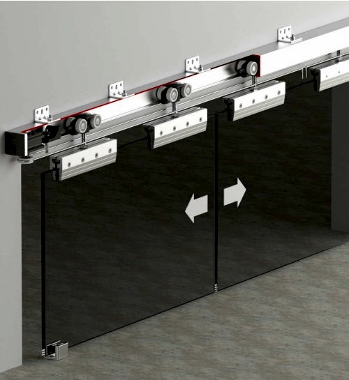 DOORSYNC 9940 - 80 KG HALATLI SÜRME CAM KAPI SİSTEMİ