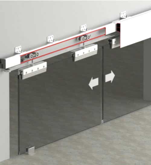 DOORSYNC 9950 - 120 KG HALATLI SÜRME CAM KAPI SİSTEMİ