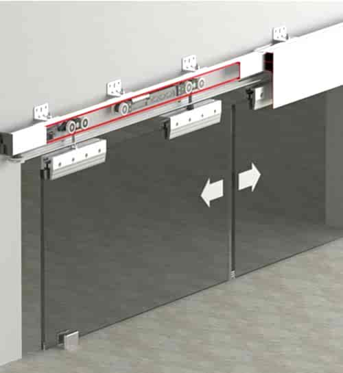DOORSYNC 9951 - 120 KG TEK YÖNE SFT HALATLI SÜRME CAM KAPI SİSTEMİ