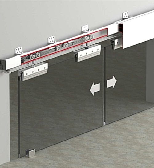 DOORSYNC 9960 - 120 KG ÇİFT YÖNE SFT HALATLI SÜRME CAM KAPI SİSTEMİ