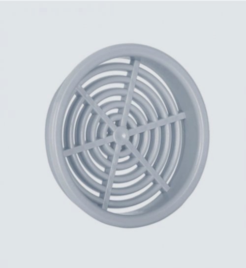 M41 0610 003 - PLASTİK MENFEZ Ø 60 MM - GRİ